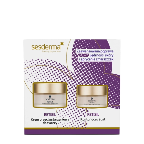 sesderma - Retisil Set - Öregedésgátló Hatású Termékcsomag - Krém + Szemkrém - 50ml+30ml