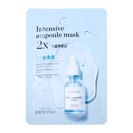 BEYOND - Intensive Ampoule Mask 2X - Hyaluronic Acid - Hidratáló Fátyolmaszk - 1db/25ml
