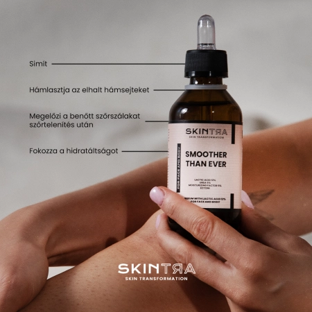 SkinTra - Smoother Than Ever - 12% Tejsavas Arc- és Testszérum - 100ml 