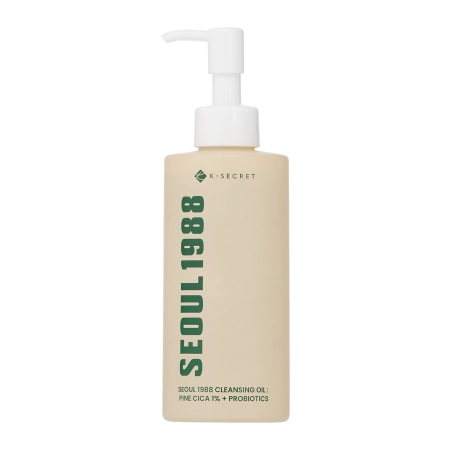 K-SECRET - SEOUL 1988 Cleansing Oil : Pine Cica 1% + Probiotics - Sminkeltávolító Olaj - 200ml