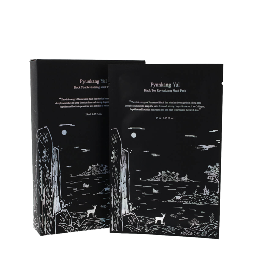 Pyunkang Yul - Black Tea Revitalizing Mask Pack - Regeneráló Fátyolmaszk - 25ml