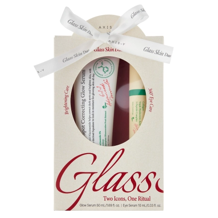 Axis-y - Glass Skin Duo - Dark Spot Correcting Glow Serum + Vegan Collagen Eye Serum - 50ml + 10ml