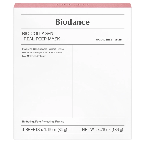 Biodance - Bio-Collagen Real Deep Mask Set - Feszesítő Kollagénes Fátyolmaszmaszk Szett - 4db/34g
