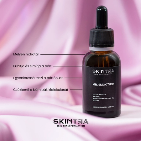 SkinTra - Mr. Smoother - Szérum 10%-os Tejsavval - 30ml 