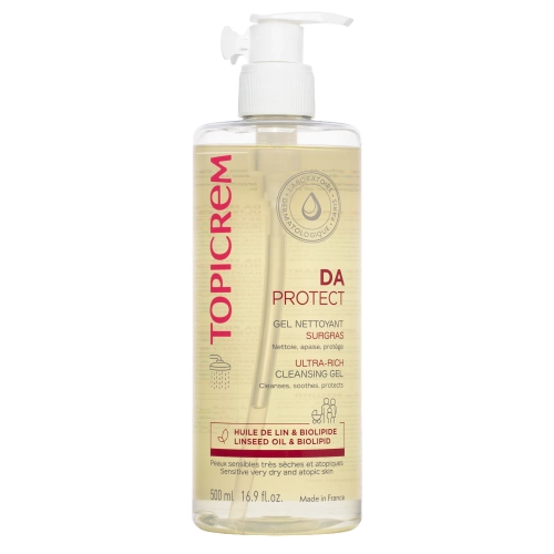 Topicrem - DA Protect Ultra-Rich Cleansing Gel - Ultra-gazdag Arctisztító Gél - 500ml