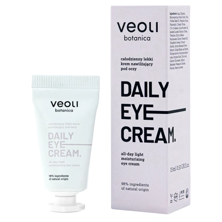 Veoli Botanica - Daily Eye Cream - Nappali Könnyű Szemkörnyékápoló Krém - 15ml