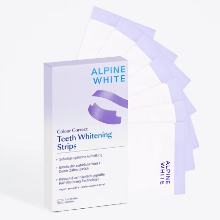 Alpine White - Colour Correct Whitening Strips - Fogfehérítő Tapaszok - 14db