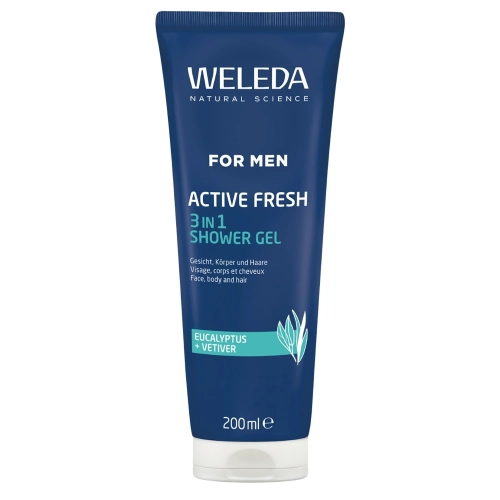 WELEDA - For Men Active Fresh 3 in 1 Shower Gel - Férfi Tusfürdő - 200ml