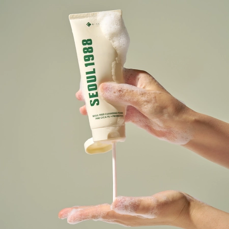 K-SECRET - SEOUL 1988 Cleansing Foam : Pine Cica 1% + Probiotics - Arctisztító Hab - 150ml