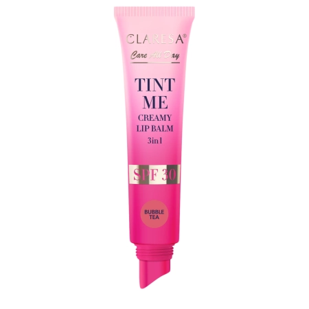 Claresa - Tint Me Creamy Lip Balm 3in1 SPF 30 - Színezett Ajakbalzsam SPF30 UV-szűrővel - Bubbletea - 12 ml