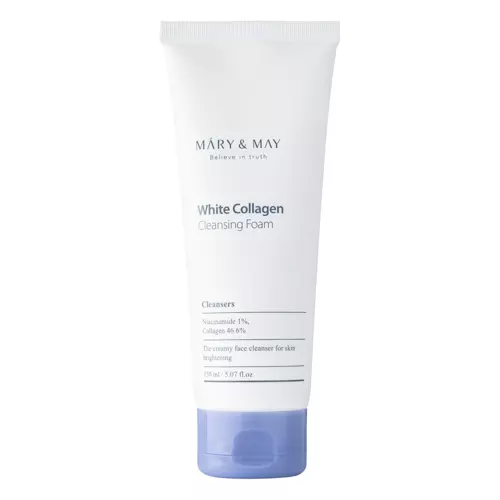 Mary&May - White Collagen Cleansing Foam - Kollagén Arctisztító Hab - 150ml