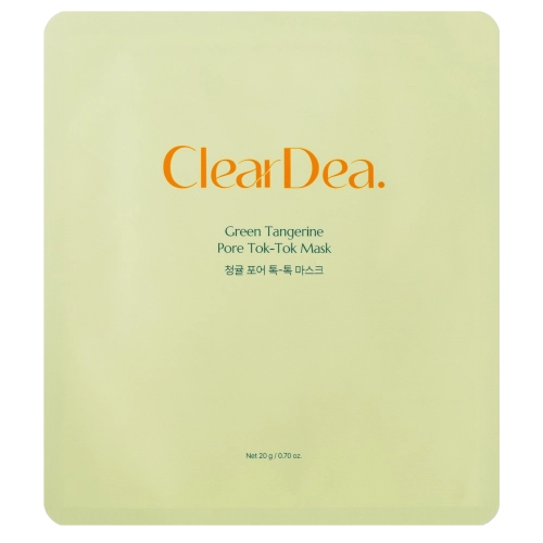 ClearDea - Green Tangerine Pore Tok-Tok Mask - Hidratáló fátyolmaszk - 1db/20g
