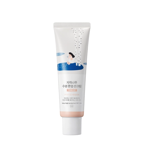 Round Lab - Birch Moisture Tone-Up Sunscreen - Bőrkiegyenlítő Fényvédő - 50ml