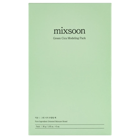 Mixsoon - Green Cica Modeling Pack - Bőrnyugtató Alga Maszk Ázsiai Gázlóval - 5 db (30g)