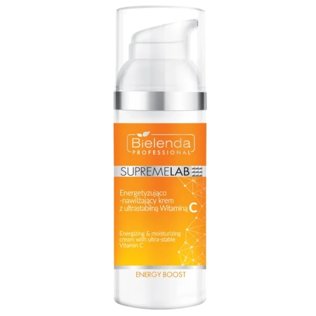 Bielenda Professional - Supremelab - Energy Boost - Energizing & Moisturizing Cream with Ultra-Stable Vitamin C - Energizáló és Hidratáló Krém Ultra-stabil C-vitaminnal - 50ml