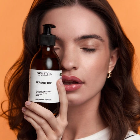 SkinTra - Wash It Off - Glükozid Arctisztító Gél - 200ml