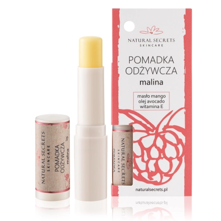 Natural Secrets - Védő Ajakbalzsam - Málna - 3,5g