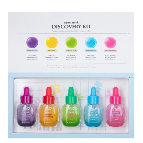 EQQUALBERRY - Serum Minis Discovery Kit - 5 Darab Szérum Szett Mini Valtozatban - 5x10ml