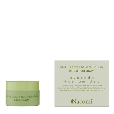 Nacomi - Rich & Comfy Regeneration - Szemkörnyékápoló Krém - Avokádó - 15ml