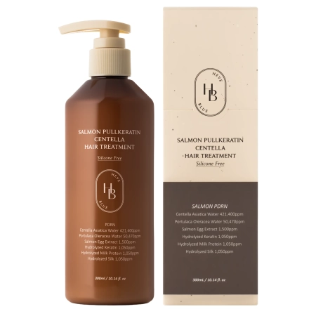 HEVEBLUE - Salmon PullKeratin Centella Hair Treatment - Regeneráló Kondicionáló - 300ml