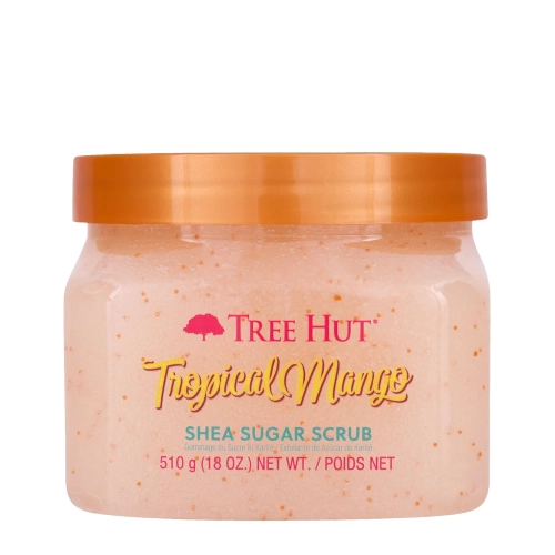 Tree Hut - Shea Sugar Scrub Tropical Mango - Cukros Testradír Mangó - 510g