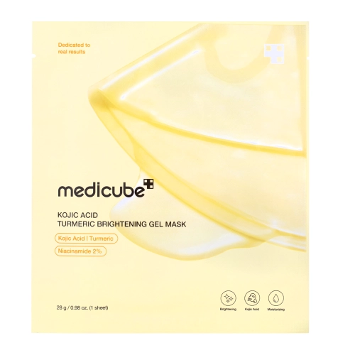 Medicube - Medicube Kojic Acid Turmeric Brightening Gel Mask - Ragyogtató Fátyolmaszk Kojisavval - 1db/28g