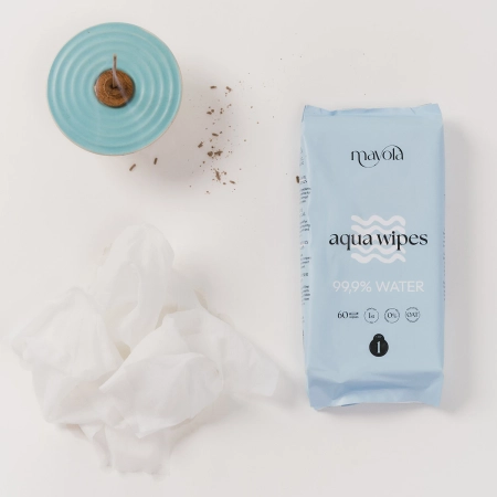 Mayola - Aqua Wipes Step 1 - Nedves Törlőkendő Zab Kivonattal - 60db