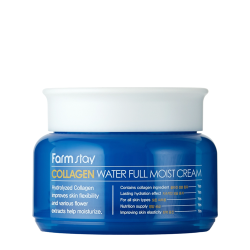 Farmstay - Collagen Water Full Moist Cream - Hidratáló Kollagénes Arckrém - 100g