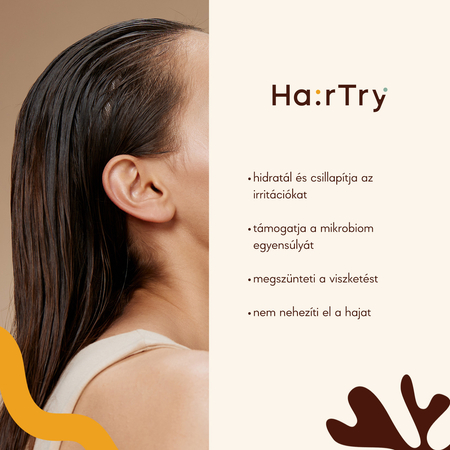 HairTry - Hydrate Hero - Hidratáló és Nyugtató Fejbőrápoló NMF Komplexszel és Ektoinnal - 100ml