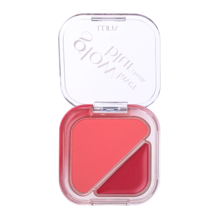 LUNA - Glow Layer Blur Cheek - Dupla Arcpirosító - 10 Cherry Compote - 8,5g