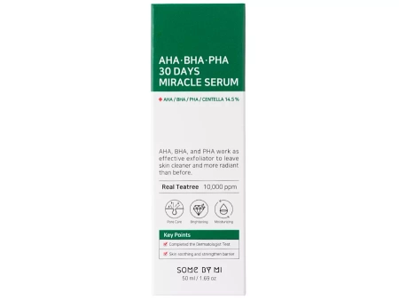 Some By Mi - AHA BHA PHA 30 Days Miracle Serum - Szérum AHA, BHA, PHA savakkal - 50ml