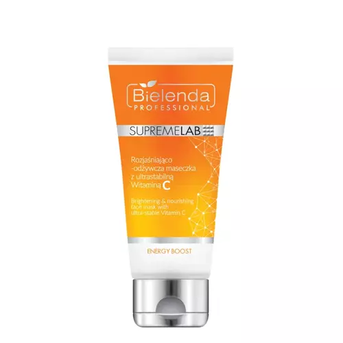 Bielenda Professional - Supremelab - Energy Boost - Brightening & Nourishing Face Mask with Ultra-Stable Vitamin C - Világosító és Tápláló Arcmaszk Ultrastabil C-vitaminnal - 70ml