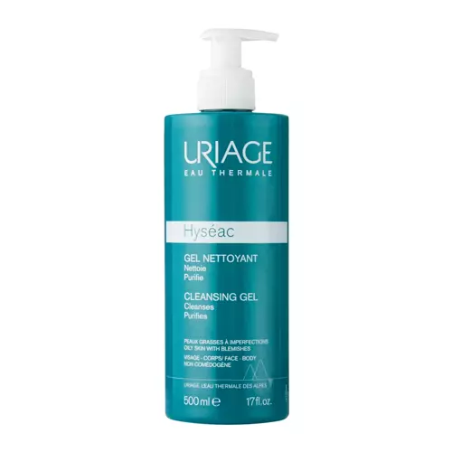Uriage - Hyseac Gel Nettoyante - Arc- és Testtisztító Gél - 500ml