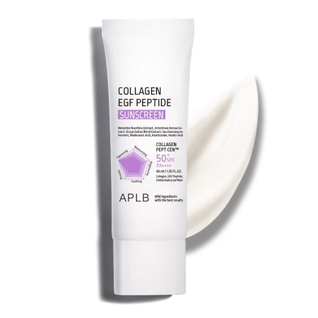 APLB - Collagen EGF Peptide Sunscreen SPF50+ PA++++ - Hidratáló Fényvédő Arckrém - 40ml