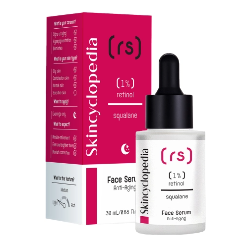 Skincyclopedia - Face Serum 1% Retinol + Squalane - Anti-Aging Arcszérum - 30ml