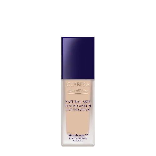 Claresa - Natural Skin Tinted Serum Foundation - Természetes Kivitelű Alapozó-Szérum - 1W Light Warm - 32ml