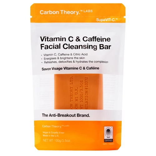 Carbon Theory - SupaVIT-C Facial Cleansing Bar Vitamin C & Caffeine - Szappan C-vitaminnal és Koffeinnel - 100g