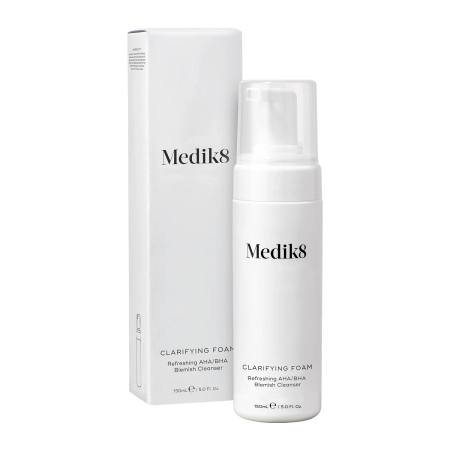 Medik8 - Clarifying Foam - Refreshing AHA/BHA - Blemish Cleanser - Arclemosó Hab Savakkal - 150ml