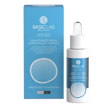 BasicLab - Rugalmasság és Feltöltés - Hidratáló és Feszesítő Szérum - 30ml