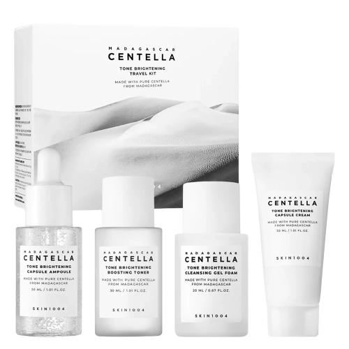 SKIN1004 - Madagascar Tone Brightening Travel Kit - Ragyogást Visszaállító Hatású Utazó Arcápoló Készlet