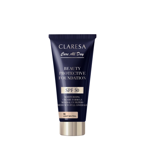 Claresa - Beauty Protective Foundation SPF 50 - Hidratáló Alapozó SPF 50 - 1N Light Neutral - 30ml