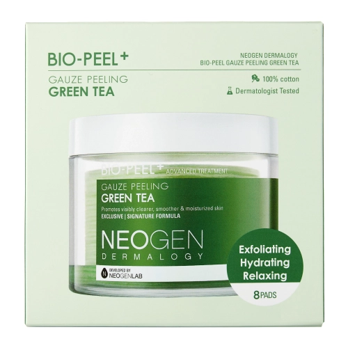Neogen - Bio-Peel Gauze Peeling Green Tea - Hámlasztó Arckorongok Zöld Tea Kivonattal - 76ml (8db)