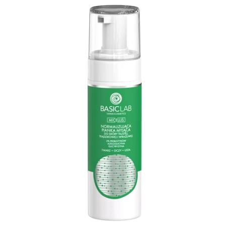 BasicLab - Micellis - Noramalizáló Arclemosóhab Zsíros, Pattanásos és Érzékeny Bőrre - 150ml
