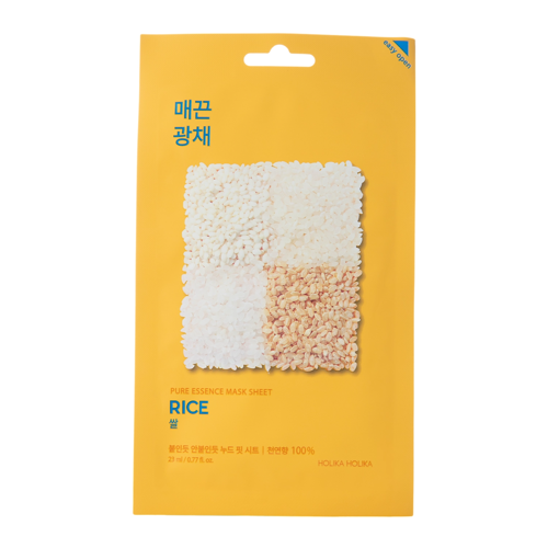 Holika Holika - Pure Essence Mask Sheet - Rice - Fátyolmaszk Rizskivonattal - 23ml