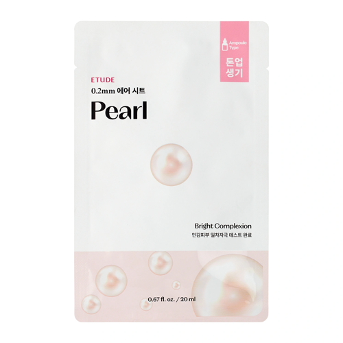 Etude House - 0.2mm Therapy Air Mask - Pearl - Simító és Ragyogtató Fátyolmaszk - 20ml