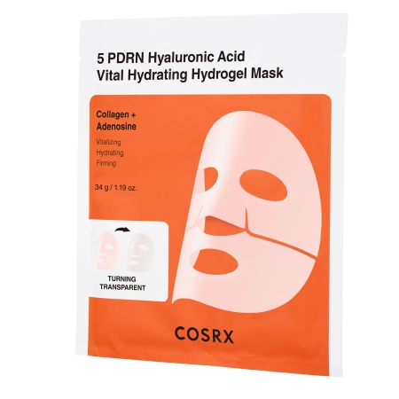 COSRX - 5 PDRN Hyaluronic Acid Vital Hydrating Hydrogel Mask - Hidratáló Hatású Hidrogél Maszk Szett - 34gx3szt