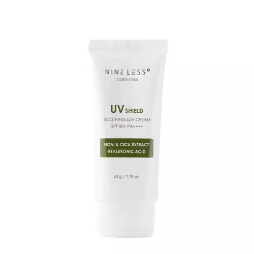 Nine Less - Essentials UV Shield Soothing Sun Cream SPF 50+/PA++++ - Hidratáló Fényvédő Krém - 50g