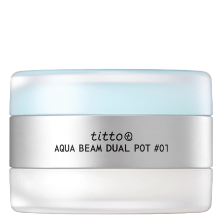 titto - Aqua Beam Dual Pot - Ajakápoló Duó - #01 Aqua Lip Balm/Shine Beam Plumper - 10g