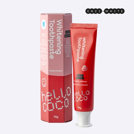 hello coco - Enzi White - Whitening Toothpaste - Fehérítő Fogkrém - Watermelon - 75g