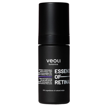 Veoli Botanica - Essence of Retinal - Szilárdító és Világosító Arc- és Nyakszérum 0,06% Retinallal - 30ml
